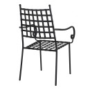 ΜΕΤΑΛΛΙΚΗ ΠΟΛΥΘΡΟΝΑ KENNEDY HM5171.11 ΣΕ ΜΑΥΡΗ ΑΠΟΧΡΩΣΗ 57x60x92Y