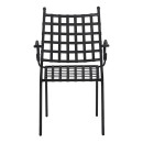 ΜΕΤΑΛΛΙΚΗ ΠΟΛΥΘΡΟΝΑ KENNEDY HM5171.11 ΣΕ ΜΑΥΡΗ ΑΠΟΧΡΩΣΗ 57x60x92Y