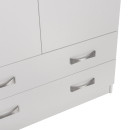 ΝΤΟΥΛΑΠΑ 3ΦΥΛΛΗ ΜΕ ΠΑΤΑΡΙ CARLY HM10891.05 ΜΕΛΑΜΙΝΗ ΣΕ ΛΕΥΚΟ 150X55Χ240Υεκ.