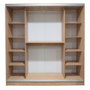 ΝΤΟΥΛΑΠΑ 3ΦΥΛΛΗ ΣΥΡΟΜΕΝΗ ΜΕ ΚΑΘΡΕΠΤΗ SONAMA OAK HM2435  200X60X210Υεκ