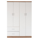 ΝΤΟΥΛΑΠΑ 4ΦΥΛΛΗ ME 2 ΣΥΡΤΑΡΙΑ BLAKELY HM339.06 SONAMA ΛΕΥΚΗ 120Χ42,5Χ180,5 εκ.