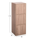ΝΤΟΥΛΑΠΙ ΜΕ 3 ΑΠΟΘ. ΧΩΡΟΥΣ SORIANO HM9939.11 SONAMA OAK ΜΕΛΑΜΙΝΗ 40x39x119Υεκ.