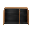 ΝΤΟΥΛΑΠΙ ΓΡΑΦΕΙΟΥ SUPREME HM2357 ΜΕΛΑΜΙΝΗ ΣΕ HONEY OAK & ΓΚΡΙ 120x40x80Υεκ.