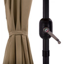 ΟΜΠΡΕΛΑ ΑΛΟΥΜΙΝΙΟΥ CAMBELL HM6029.02 ΟΡΘΟΓΩΝΙΑ ΑΝΑΚΛΙΝΟΜΕΝΗ ΜΟΚΑ ΓΚΡΙ 262x170x253 εκ.