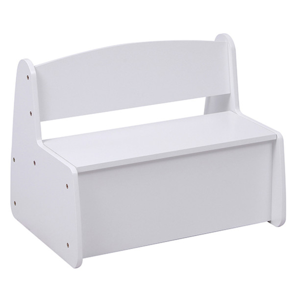 ΠΑΓΚΑΚΙ ΠΑΙΔΙΚΟ ΜΕ ΑΠΟΘ.ΧΩΡΟ RICKI HM18342.03 MDF & ΚΟΝΤΡΑΠΛΑΚΕ ΛΕΥΚΟ 63x43x47Υεκ