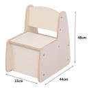 ΠΑΙΔΙΚΟ ΚΑΡΕΚΛΑΚΙ ΜΕ ΑΠΟΘ.ΧΩΡΟ RICKI HM18343.01 ΚΟΝΤΡΑΠΛΑΚΕ/MDF ΦΥΣΙΚΟ 33x44x48Υεκ