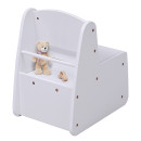 ΠΑΙΔΙΚΟ ΚΑΡΕΚΛΑΚΙ ΜΕ ΑΠΟΘ.ΧΩΡΟ RICKI HM18343.03 ΚΟΝΤΡΑΠΛΑΚΕ/MDF ΛΕΥΚΟ 33x43x47Υεκ