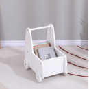 ΠΑΙΔΙΚΟ ΤΡΟΛΕΥ/ΚΑΡΟΤΣΑΚΙ RICKI HM18341.03 MDF & ΚΟΝΤΡΑΠΛΑΚΕ ΛΕΥΚΟ 33x45x50Υεκ