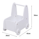 ΠΑΙΔΙΚΟ ΤΡΟΛΕΥ/ΚΑΡΟΤΣΑΚΙ RICKI HM18341.03 MDF & ΚΟΝΤΡΑΠΛΑΚΕ ΛΕΥΚΟ 33x45x50Υεκ