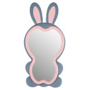 ΠΑΙΔΙΚΟΣ ΚΑΘΡΕΦΤΗΣ ΔΑΠΕΔΟΥ BUNNY HM4489.02 MDF ΡΟΖ & ΜΠΛΕ-ΜΑΥΡΟ STAND 80x162Υεκ.