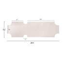 ΠΑΝΙ TEXTILENE 600gr/m2 2X1 ΑΝΤΑΛΛΑΚΤΙΚΟ ΞΑΠΛΩΣΤΡΑΣ HM5072.03 ΛΕΥΚΟ 200x62 εκ.