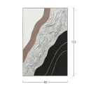 ΠΙΝΑΚΑΣ ΤΟΙΧΟΥ ABSTRACT HM4553.02 ΜΕ ΚΟΡΝΙΖΑ ΜΠΕΖ-ΚΑΜΒΑΣ-ΧΕΙΡΟΠΟΙΗΤΟΣ 82x4.5x122Υεκ