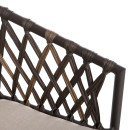 ΠΟΛΥΘΡΟΝΑ ΑΛΟΥΜΙΝΙΟΥ BOLLY HM6080 ΚΑΦΕ-ΣΥΝΘ.RATTAN ΚΑΦΕ-ΜΠΕΖ ΜΑΞΙΛΑΡΙΑ 58,5x67x86Υεκ 4τμχ