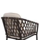 ΠΟΛΥΘΡΟΝΑ ΑΛΟΥΜΙΝΙΟΥ BOLLY HM6080 ΚΑΦΕ-ΣΥΝΘ.RATTAN ΚΑΦΕ-ΜΠΕΖ ΜΑΞΙΛΑΡΙΑ 58,5x67x86Υεκ 4τμχ