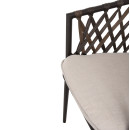 ΠΟΛΥΘΡΟΝΑ ΑΛΟΥΜΙΝΙΟΥ BOLLY HM6080 ΚΑΦΕ-ΣΥΝΘ.RATTAN ΚΑΦΕ-ΜΠΕΖ ΜΑΞΙΛΑΡΙΑ 58,5x67x86Υεκ 4τμχ