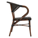 ΠΟΛΥΘΡΟΝΑ ΑΛΟΥΜΙΝΙΟΥ CLAY BAMBOO LOOK ΚΑΦΕ ΜΕ TEXTLINE HM5025 60,5x59x81Υ