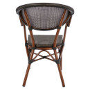 ΠΟΛΥΘΡΟΝΑ ΑΛΟΥΜΙΝΙΟΥ CLAY BAMBOO LOOK ΚΑΦΕ ΜΕ TEXTLINE HM5025 60,5x59x81Υ