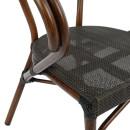 ΠΟΛΥΘΡΟΝΑ ΑΛΟΥΜΙΝΙΟΥ CLAY BAMBOO LOOK ΚΑΦΕ ΜΕ TEXTLINE HM5025 60,5x59x81Υ
