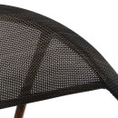 ΠΟΛΥΘΡΟΝΑ ΑΛΟΥΜΙΝΙΟΥ CLAY BAMBOO LOOK ΚΑΦΕ ΜΕ TEXTLINE HM5025 60,5x59x81Υ
