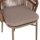 ΠΟΛΥΘΡΟΝΑ ΑΛΟΥΜΙΝΙΟΥ ORIN HM6265.03 ΚΑΠΟΥΤΣΙΝΟ- P.E.RATTAN ΣΕ ΦΥΣΙΚΟ 58x61x75Υεκ.
