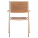 ΠΟΛΥΘΡΟΝΑ ΑΛΟΥΜΙΝΙΟΥ SAGA HM5127.04 ΣΑΜΠΑΝΙ ΜΕ POLYWOOD 55x52x86Yεκ.