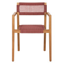 ΠΟΛΥΘΡΟΝΑ CHARLOTTE HM9637.06 ΞΥΛΟ TEAK & ΡΟΖ ΣΧΟΙΝΙ--B'ΔΙΑΛΟΓΗΣ 59x54x83Y εκ.