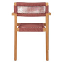 ΠΟΛΥΘΡΟΝΑ CHARLOTTE HM9637.06 ΞΥΛΟ TEAK & ΡΟΖ ΣΧΟΙΝΙ--B'ΔΙΑΛΟΓΗΣ 59x54x83Y εκ.