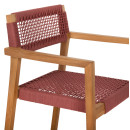 ΠΟΛΥΘΡΟΝΑ CHARLOTTE HM9637.06 ΞΥΛΟ TEAK & ΡΟΖ ΣΧΟΙΝΙ--B'ΔΙΑΛΟΓΗΣ 59x54x83Y εκ.