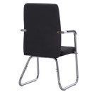 ΠΟΛΥΘΡΟΝΑ DALEY HM1021.01 ΜΕ ΜΠΡΑΤΣΑ ΜΑΥΡΟ PU 56x58x93 εκ. 4τμχ
