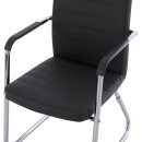 ΠΟΛΥΘΡΟΝΑ DALEY HM1021.01 ΜΕ ΜΠΡΑΤΣΑ ΜΑΥΡΟ PU 56x58x93 εκ. 4τμχ
