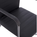 ΠΟΛΥΘΡΟΝΑ DALEY HM1021.01 ΜΕ ΜΠΡΑΤΣΑ ΜΑΥΡΟ PU 56x58x93 εκ. 4τμχ