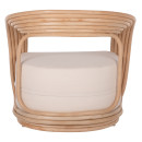 ΠΟΛΥΘΡΟΝΑ DUCHESS ΑΠΟ RATTAN ΦΥΣΙΚΟ-ΕΚΡΟΥ ΜΑΞΙΛΑΡΙ HM9478 81x59x70Y εκ.
