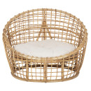 ΠΟΛΥΘΡΟΝΑ ENTO HM9814 RATTAN ΣΕ ΦΥΣΙΚΟ-ΜΠΕΖ ΜΑΞΙΛΑΡΙ 85x75x67Yεκ.