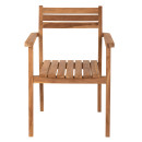 ΠΟΛΥΘΡΟΝΑ ERIETTA ΞΥΛΟ TEAK ΣΤΟΙΒΑΖΟΜΕΝΗ HM9534 ΣΕ ΦΥΣΙΚΟ ΧΡΩΜΑ 60x54x87Y εκ.