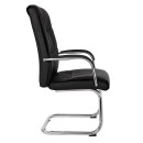ΠΟΛΥΘΡΟΝΑ JACOB HM1045.11 ΜΑΥΡΟ PU ΜΕ ΒΑΣΗ ΧΡΩΜΙΟΥ 57x66,5x102 cm 2τμχ