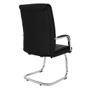 ΠΟΛΥΘΡΟΝΑ JACOB HM1045.11 ΜΑΥΡΟ PU ΜΕ ΒΑΣΗ ΧΡΩΜΙΟΥ 57x66,5x102 cm 2τμχ