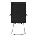 ΠΟΛΥΘΡΟΝΑ JACOB HM1045.11 ΜΑΥΡΟ PU ΜΕ ΒΑΣΗ ΧΡΩΜΙΟΥ 57x66,5x102 cm 2τμχ