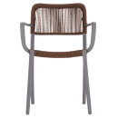 ΠΟΛΥΘΡΟΝΑ ΕΞ.ΧΩΡΟΥ STRIDER HM6391.03 ΓΚΡΙ ΠΟΛΥΠΡΟΠΥΛΕΝΙΟ--ΚΑΦΕ ΣΧΟΙΝΙ 57x53x80Υεκ.