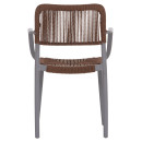 ΠΟΛΥΘΡΟΝΑ ΕΞ.ΧΩΡΟΥ STRIDER HM6391.03 ΓΚΡΙ ΠΟΛΥΠΡΟΠΥΛΕΝΙΟ--ΚΑΦΕ ΣΧΟΙΝΙ 57x53x80Υεκ.