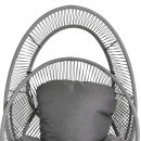 ΠΟΛΥΘΡΟΝΑ-ΦΩΛΙΑ RULER HM6506.01 ΓΚΡΙ ΜΕΤΑΛΛΟ-P.E.RATTAN-ΜΑΞΙΛΑΡΙΑ 90x85x149Υεκ