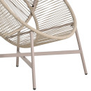 ΠΟΛΥΘΡΟΝΑ-ΦΩΛΙΑ RULER HM6506.02 ΜΟΚΑ ΜΕΤΑΛΛΟ-P.E.RATTAN--ΓΚΡΙ ΜΑΞΙΛΑΡΙΑ 90x85x149Υεκ