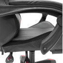 ΠΟΛΥΘΡΟΝΑ GAMING DARREN HM1203.01 ΜΑΥΡΟ-ΚΟΚΚΙΝΟ PVC 58.5x100x120Υεκ.