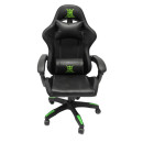 ΠΟΛΥΘΡΟΝΑ GAMING DARREN HM1203.03 ΜΑΥΡΟ-ΠΡΑΣΙΝΟ PVC 58.5x100x120Υεκ.