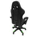 ΠΟΛΥΘΡΟΝΑ GAMING DARREN HM1203.03 ΜΑΥΡΟ-ΠΡΑΣΙΝΟ PVC 58.5x100x120Υεκ.
