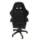 ΠΟΛΥΘΡΟΝΑ GAMING DARREN HM1203.03 ΜΑΥΡΟ-ΠΡΑΣΙΝΟ PVC 58.5x100x120Υεκ.