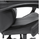 ΠΟΛΥΘΡΟΝΑ GAMING DARREN HM1203.10 ΜΑΥΡΟ-ΓΚΡΙ PVC 60x60x120Υεκ.