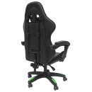 ΠΟΛΥΘΡΟΝΑ GAMING LOOT HM1204 ΜΑΥΡΟ-ΠΡΑΣΙΝΟ PVC 60x60x120Υεκ.