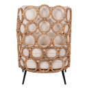 ΠΟΛΥΘΡΟΝΑ RINGER HM9341 ΑΠΟ RATTAN-ΜΕΤΑΛΛΟ ΦΥΣΙΚΟ ΧΡΩΜΑ 65x69x86Y εκ.
