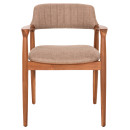 ΠΟΛΥΘΡΟΝΑ JAMES HM18259 TEAK WOOD ΜΕ ΣΑΜΠΑΝΙ ΥΦΑΣΜΑ 57x52x76Υεκ.