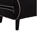 ΠΟΛΥΘΡΟΝΑ ΚΡΕΒΑΤΙ BRAXTON HM8425.03 ΜΑΥΡΟ ΥΦΑΣΜΑ 78x88x78Υεκ.